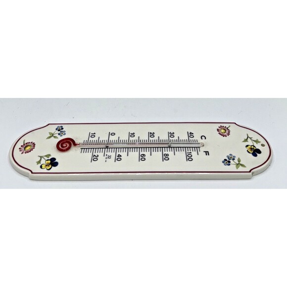 VILLEROY & BOCH "Petite Fleur" VITRO Ceramic Thermometer 9 3/4” Luxembourg - Picture 11 of 12